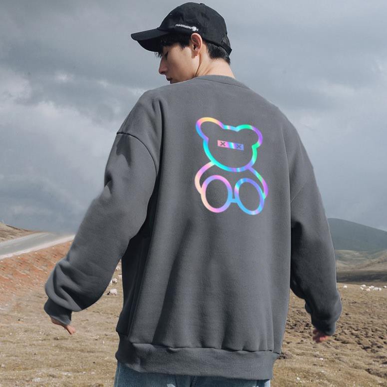 Áo Sweater Gấu XX Phản Quang Unisex Freesize Dưới 75 Kg AS85 | BigBuy360 - bigbuy360.vn