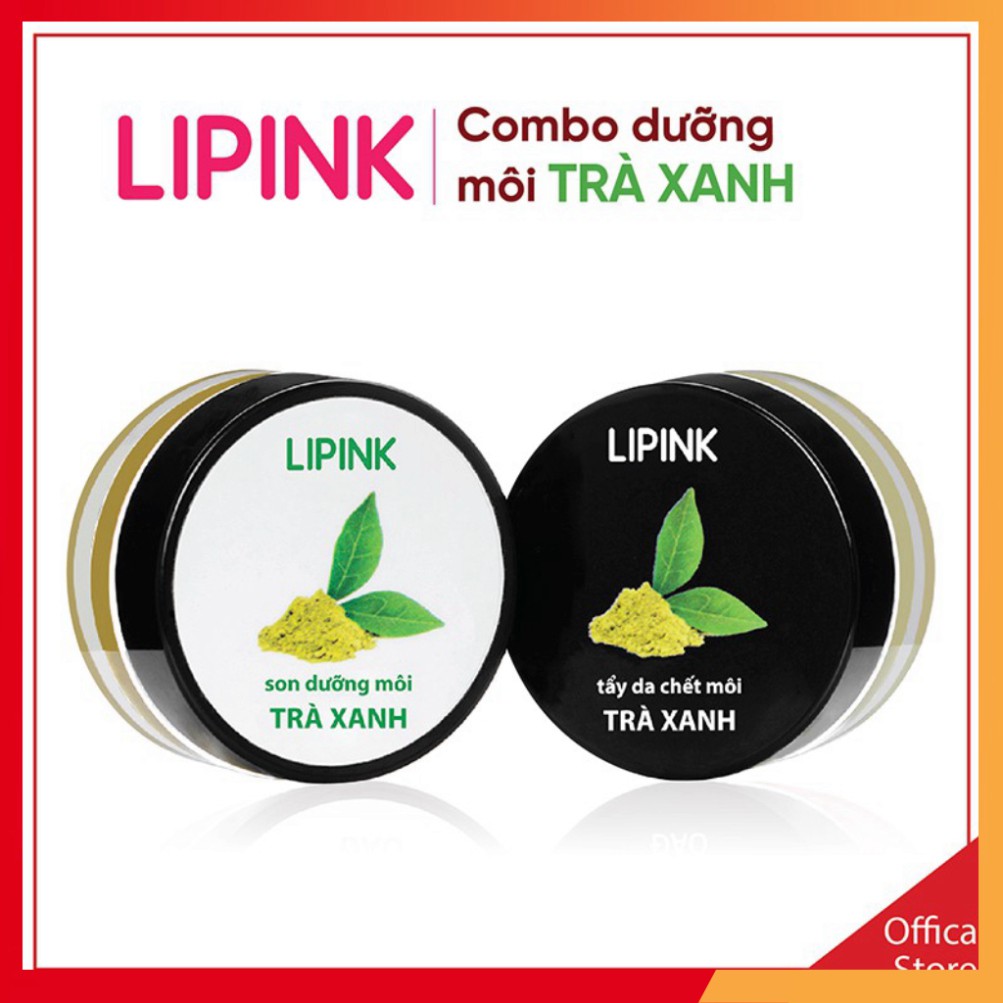 Combo son dưỡng môi LIPINK Trà Xanh - Son dưỡng môi MỀM MỊN - CĂNG HỒNG tự nhiên dưỡng môi căng mịn