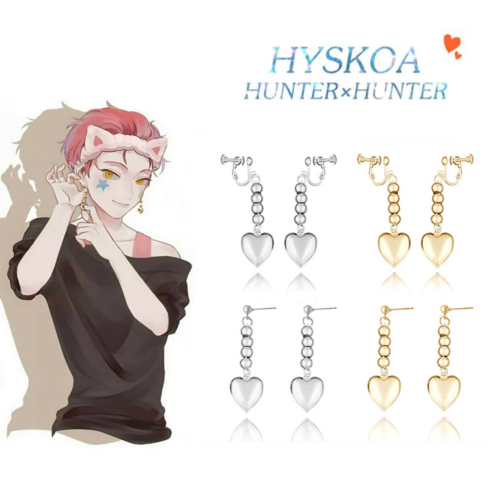 Hoa tai HUNTER x HUNTER nhiều màu sắc bằng thép không gỉ nhiều kiểu dáng giọt nước/ anime đa dạng dành cho nam và nữ