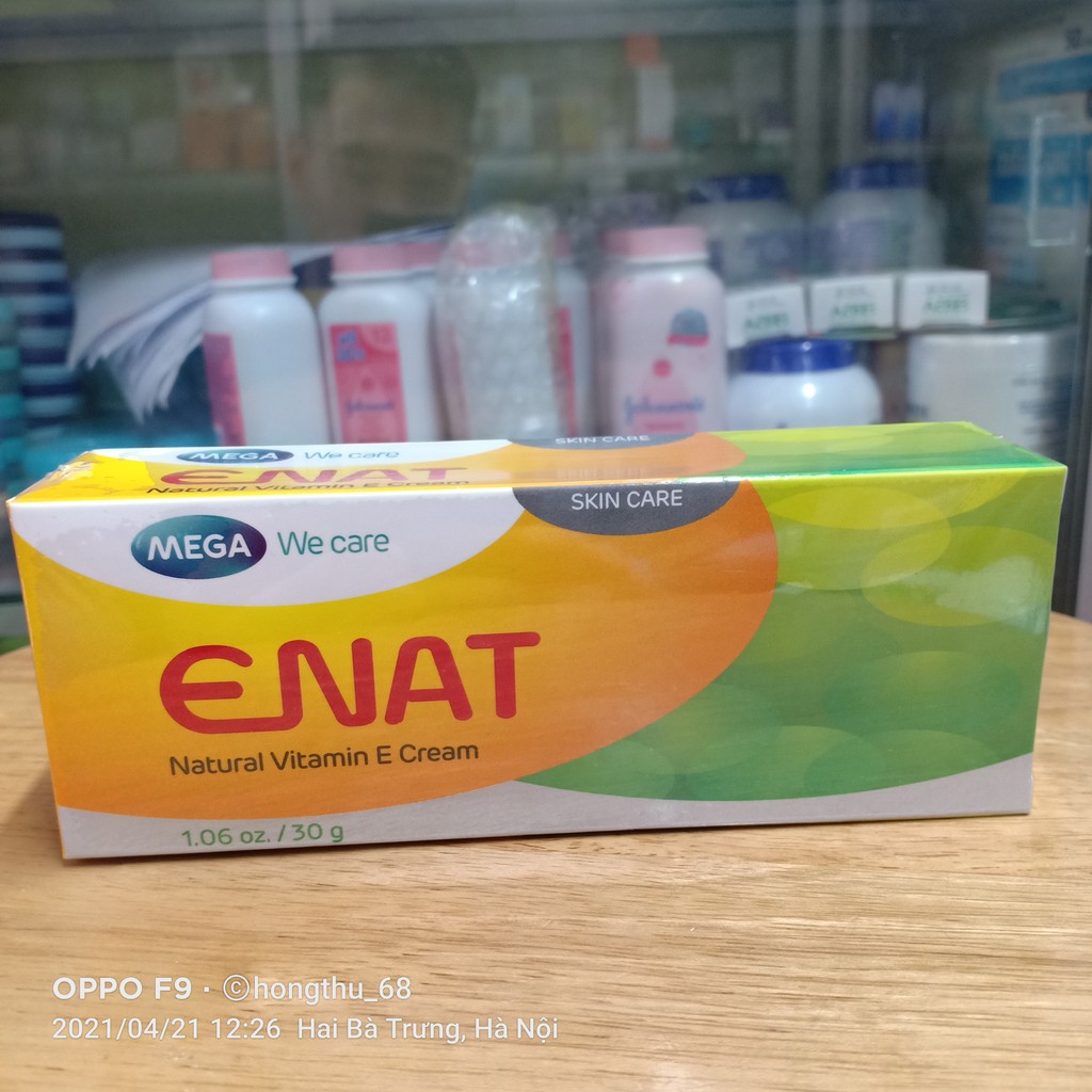 Kem dưỡng da ENAT Natural Vitamin E Cream 30g - [CHÍNH HÃNG]