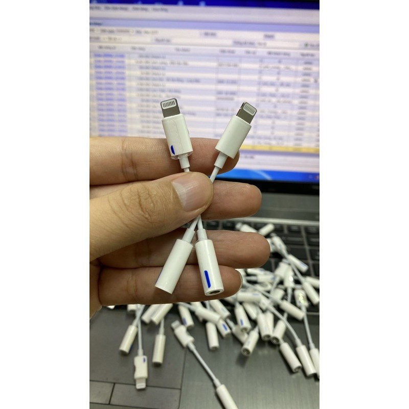 Jack chuyển 3.5 ra chân Lightning zin bóc máy IP 7-7 Plus- 8- 8 Plus-X