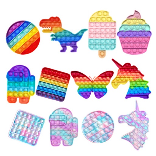 Đồ chơi giải trí thông minh, Pop It 2021, giảm căng thẳng hiệu quả cho người lớn, trẻ em
