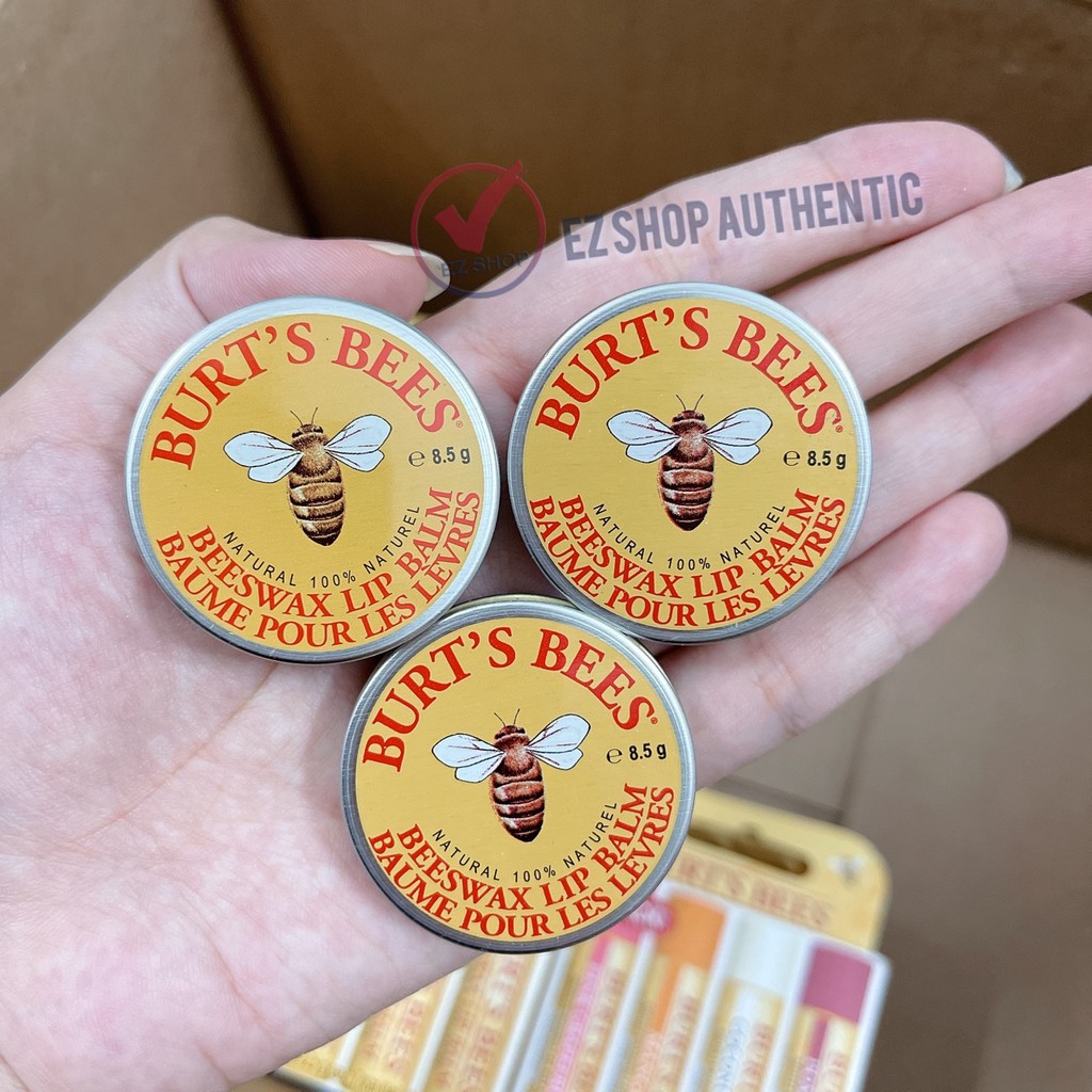 Son dưỡng sáp ong hộp thiếc Burt's Bees 8.5g