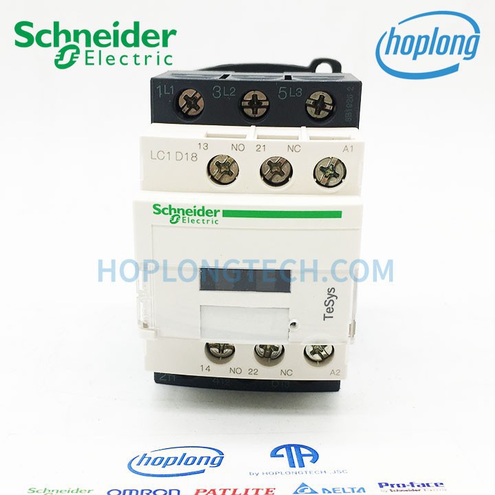 [CHÍNH HÃNG] LC1D18M7 Khởi động từ 3 pha Schneider 18A điện áp 220VAC