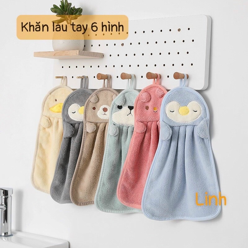 [KHO SỈ] Khăn Lau Tay Mềm Mại Kiểu Dáng Hoạt Hình