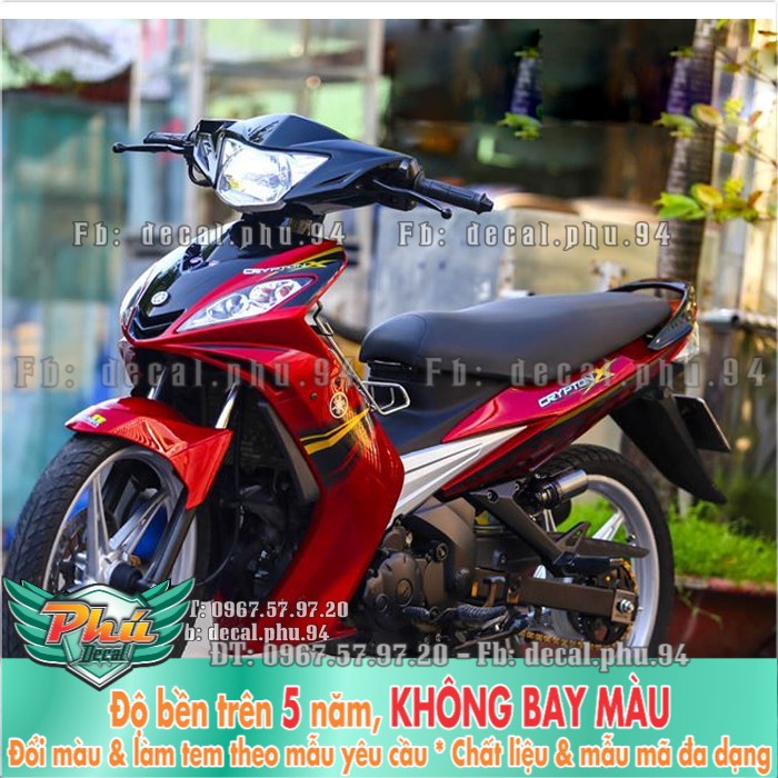 Tem rời EX 2006-2010 Crypton X đỏ đen (P) -1