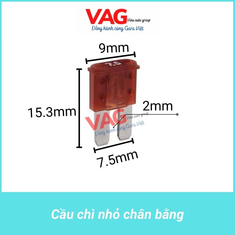 [Zin - Tháo xe] Cầu chì chân to, cụt, nhọn, bằng 5A 7,5A 10A 15A 20A 25A 30A 35A 40A ô tô, xe máy, máy công trình