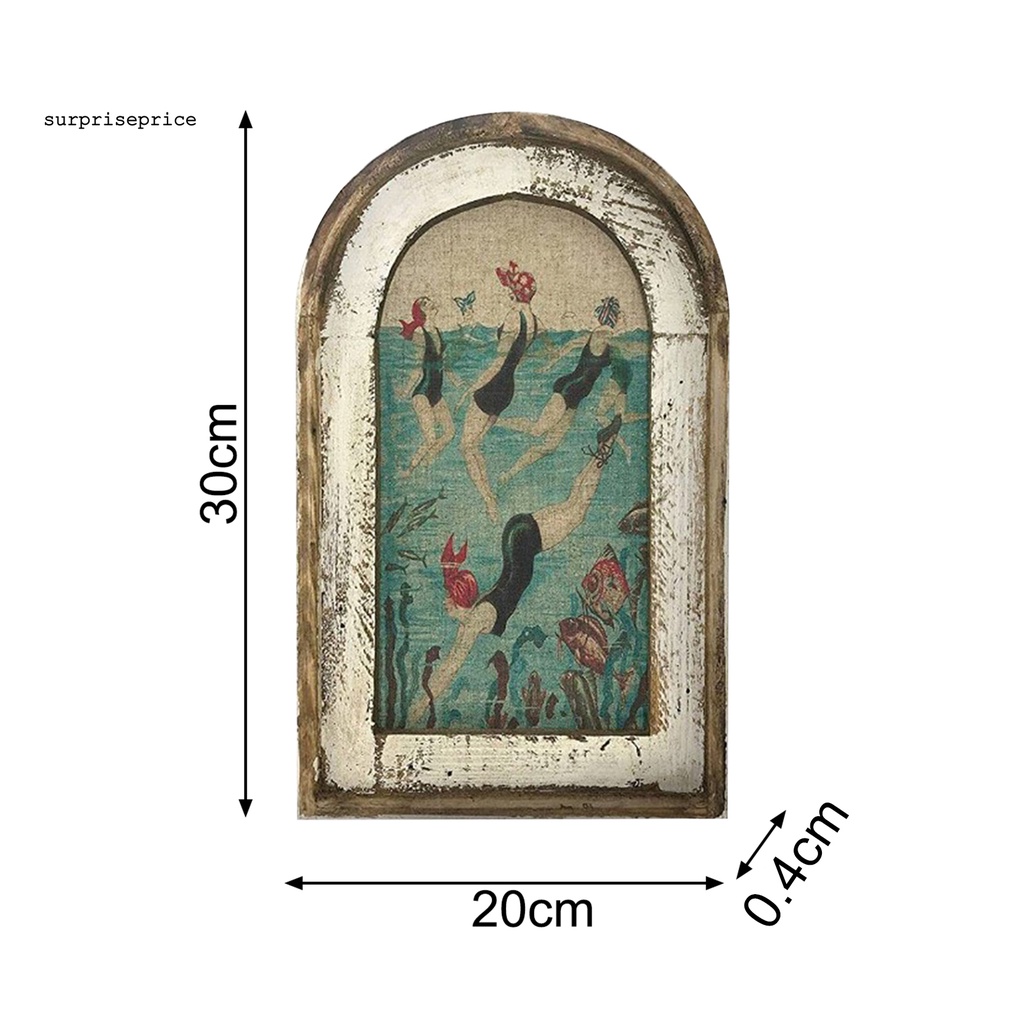 Tranh Giả Gỗ Trang Trí Nội Thất Tạo Hiệu Ứng Cửa Sổ Phong Cách Bắc Âu Độc Đáo