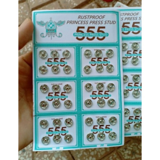 Set 6 khuya bấm nút bấm áo dài, áo bà ba, gấu bằng inox không gỉ