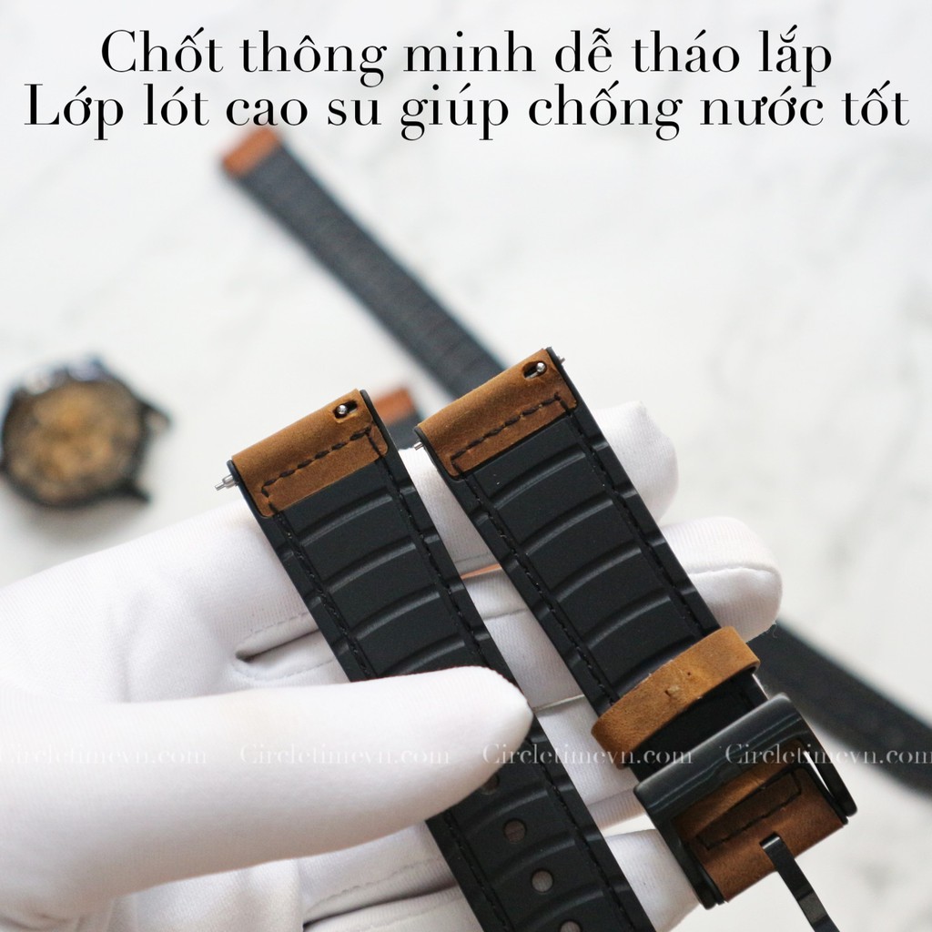 Dây đồng hồ Hybrid size 20 và 22 dành cho đồng hồ thông minh và truyền thống