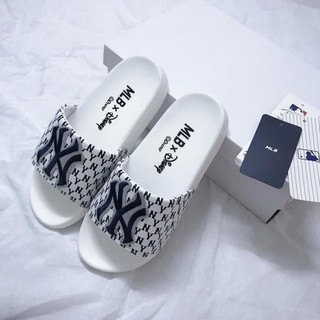 [Bản 11] Dép Quai Ngang 𝗠𝗟𝗕 𝗡𝗬, Dép lê Nam Nữ 𝗠𝗟𝗕 𝗡𝗬 White - Ts store dép