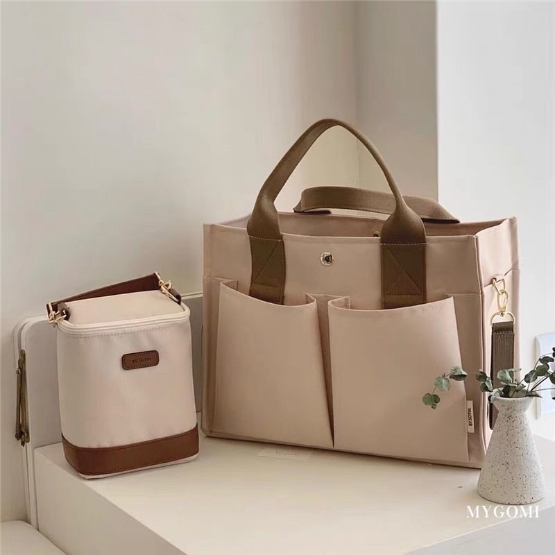 Túi vải be nhiều ngăn có khoá