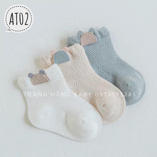 Tất lưới cho bé Thanh hằng baby từ 0 -12 tháng