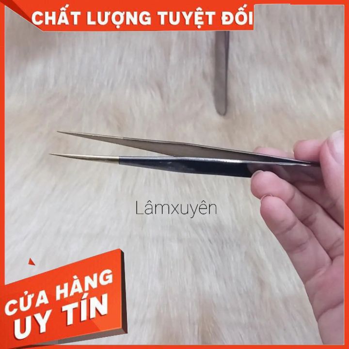 NHÍP LỖ _ NHÍP ĐEN gắp mi tách mi ( nhổ lông yến...) inox cao cấp  thiết kế nhỏ gọn,độc đáo an toàn tiện lợi