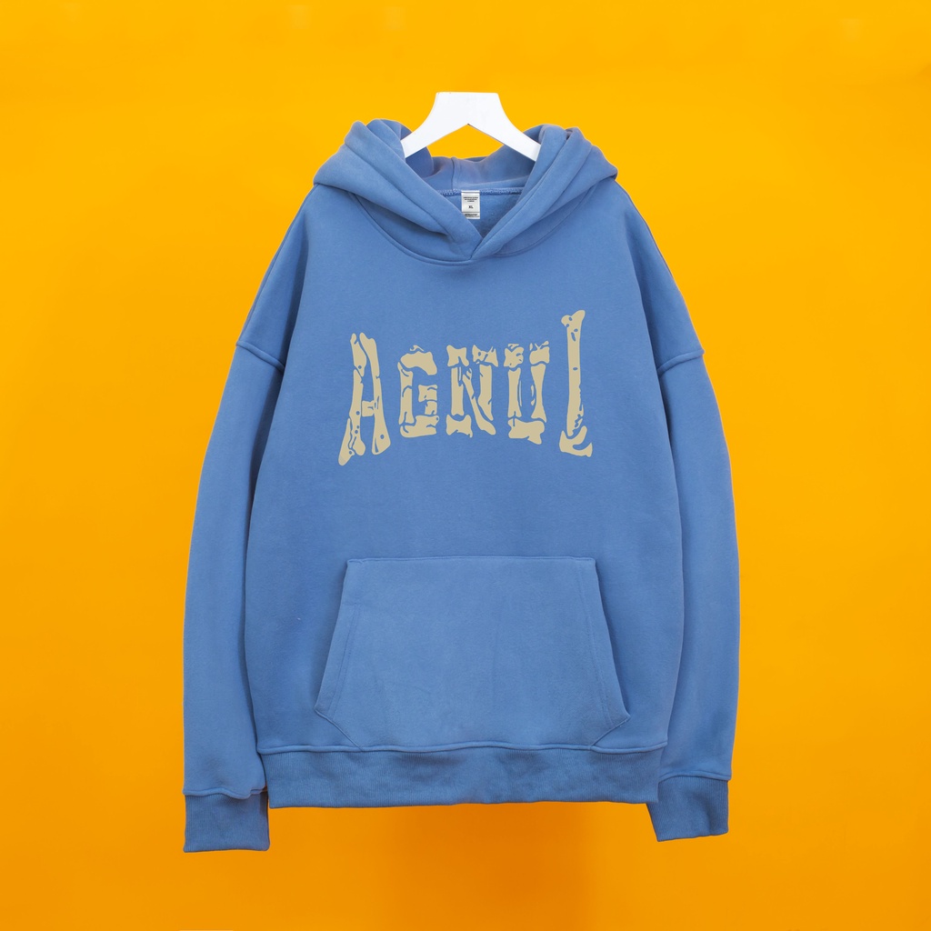 Áo nỉ hoodie AGNUL Hogoto shop , áo nỉ bông cotton unisex nam nữ form rộng oversize chất liệu Cotton