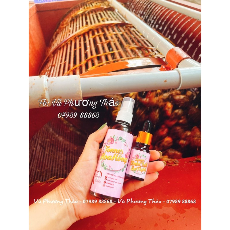 TONER HOA HỒNG VÀ SERUM BƠ - NGHỆ ( HANDMADE )