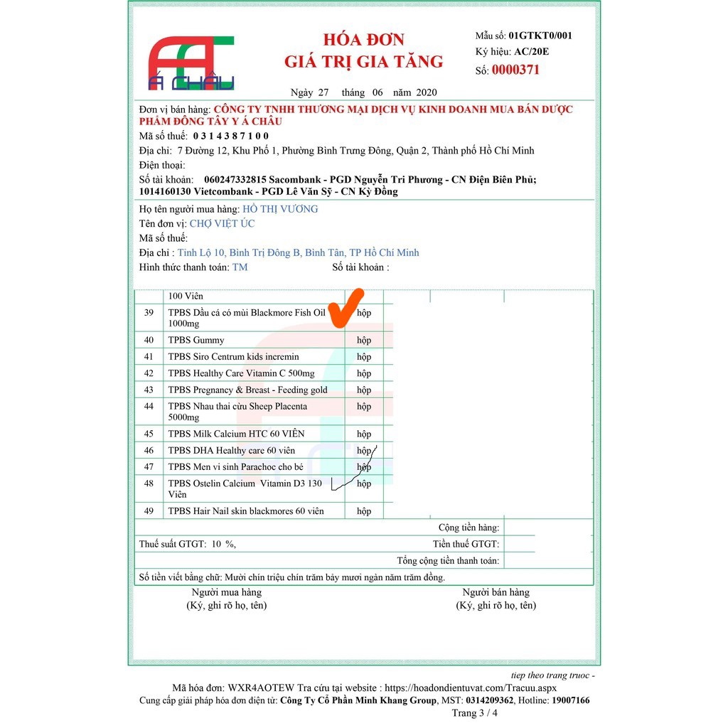 Dầu cá Blackmores Fish Oil Mini Caps 400 viên của Úc- ĐỦ BILL CHEMIST