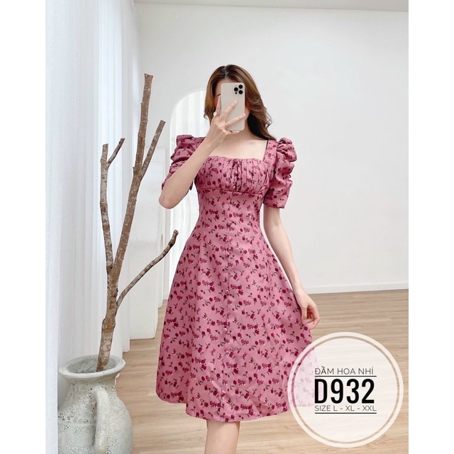 Bigsize Đầm hoa nhí  D932