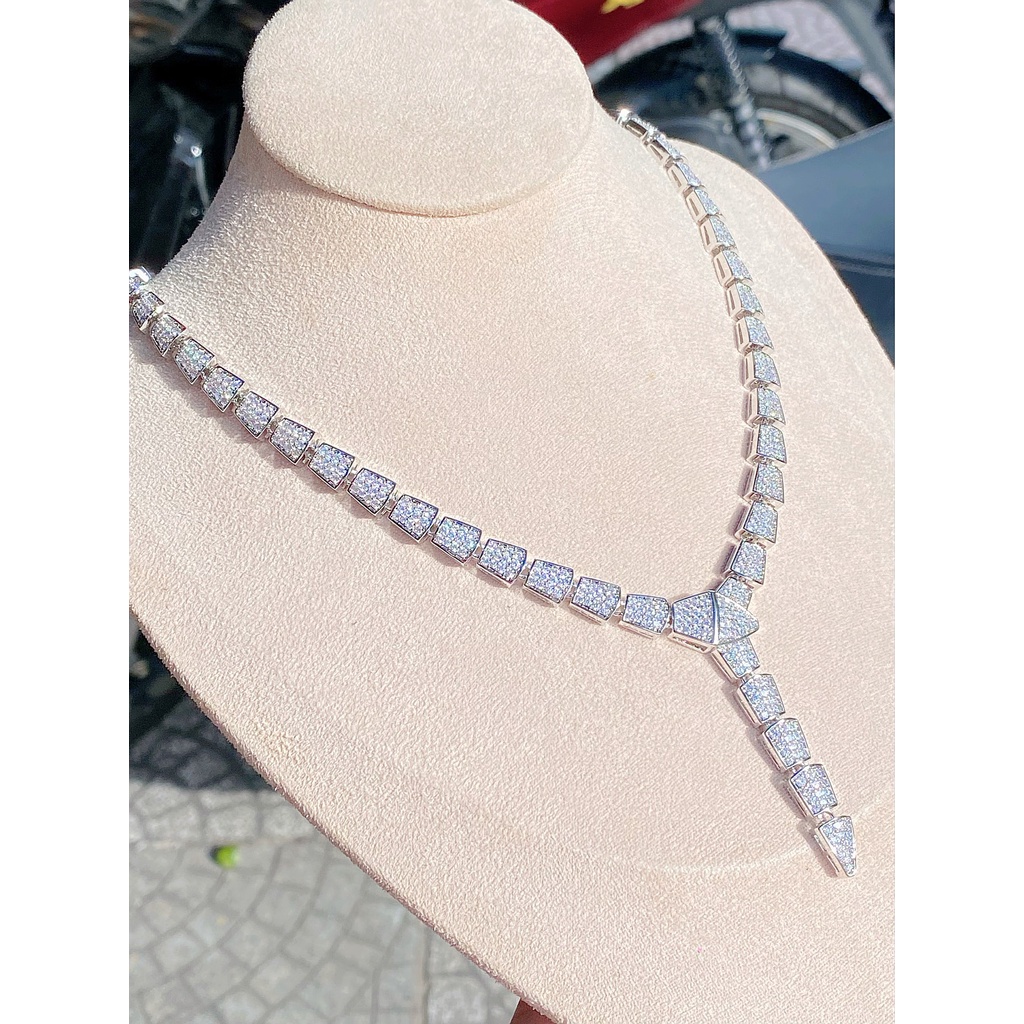 Dây chuyền đính đá UHA mạ vàng 18K - vàng trắng DC26