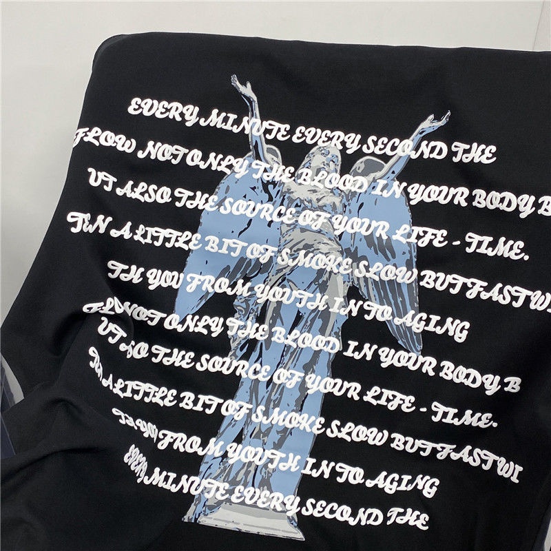 Áo Thun Tay Ngắn In Hình Phong Cách Rock 19B6329 Dành Cho Nam Nữ