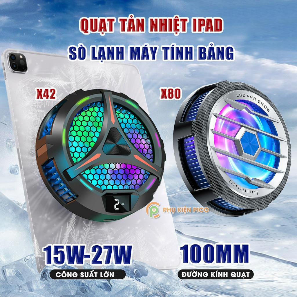 Quạt tản nhiệt Ipad máy tính bảng Plextone EX3 / X42 / X80 công nghệ sò lạnh siêu tản cỡ lớn