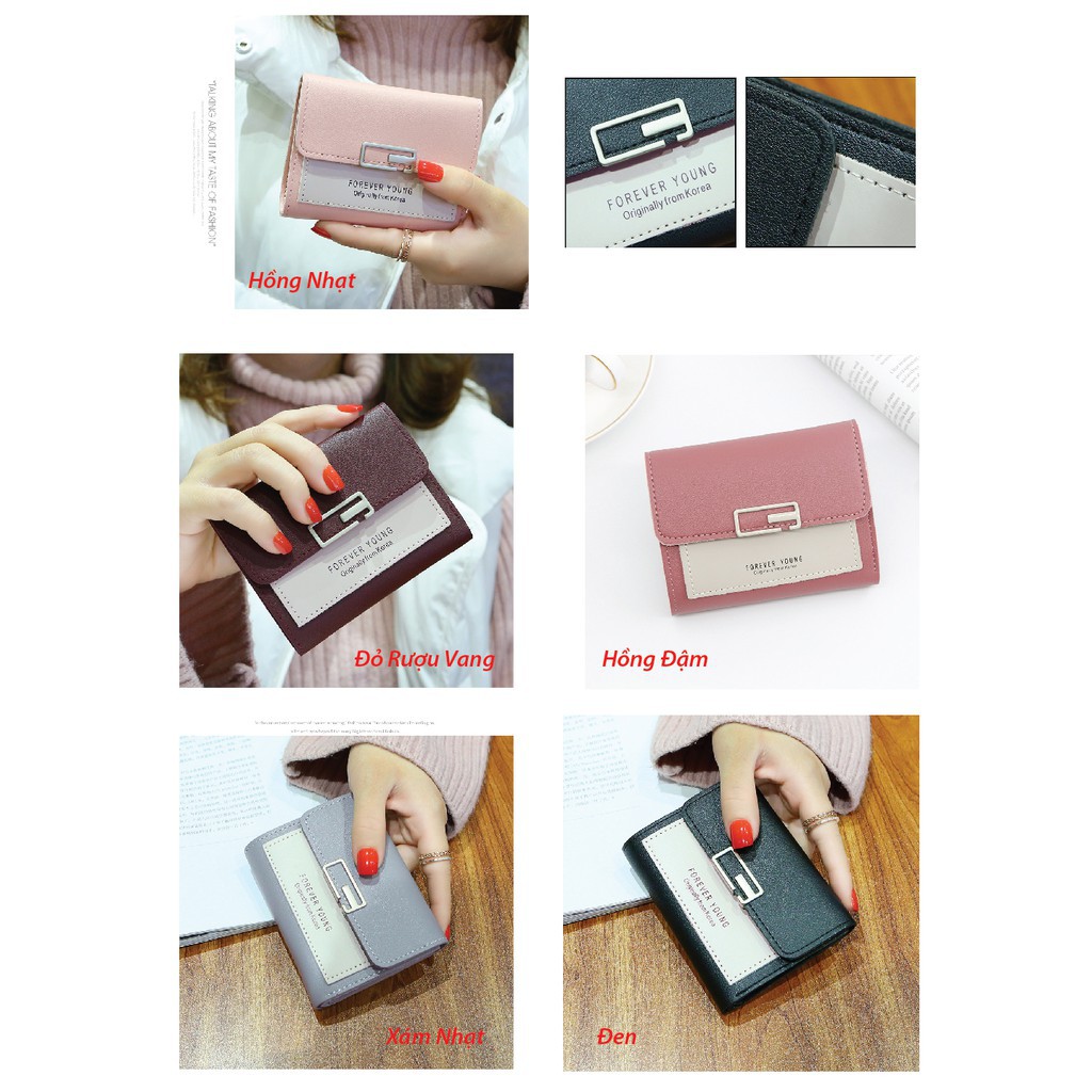 [Hot Sale] Ví Nữ Cầm Tay, Bóp Nữ Mini 5 Màu Phong Cách Hàn Đẹp Và Rẻ VD02 | BigBuy360 - bigbuy360.vn