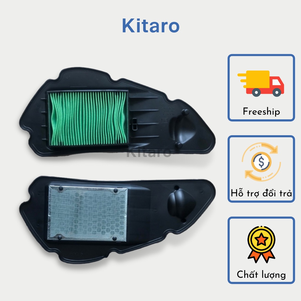 Lọc gió, lọc khí xe honda vario, air blade, click 125i, pcx, sh mode