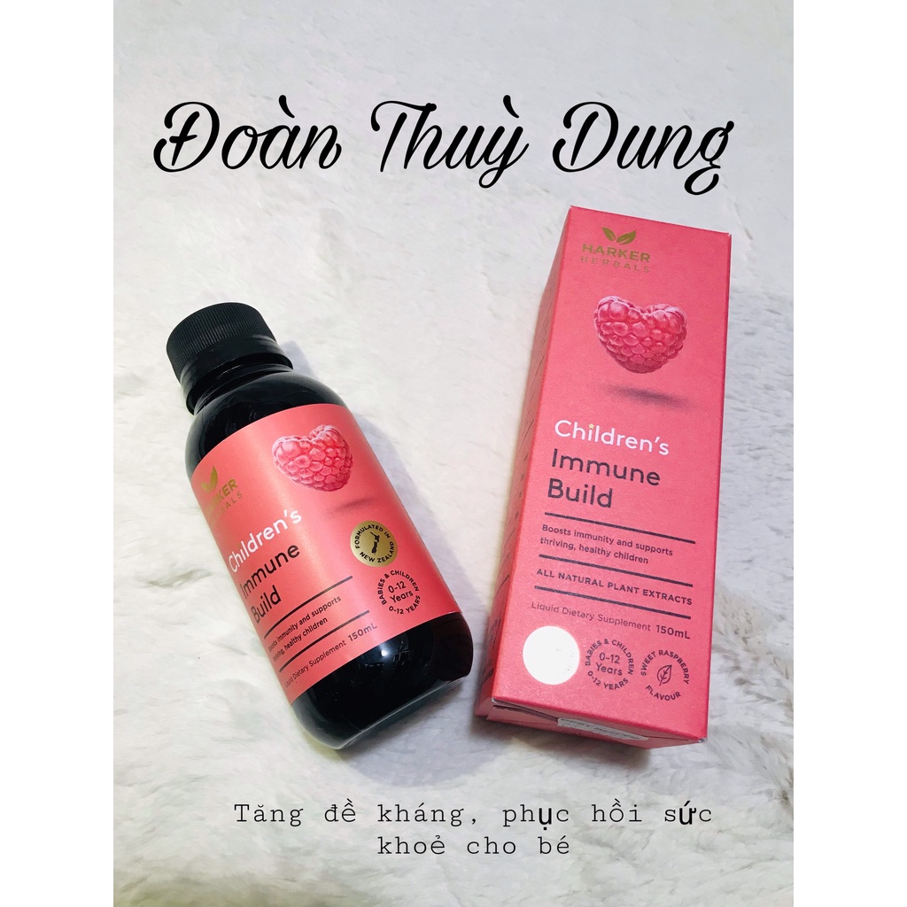 Siro thảo dược tăng đề kháng Harker Herbals Children Immune Build