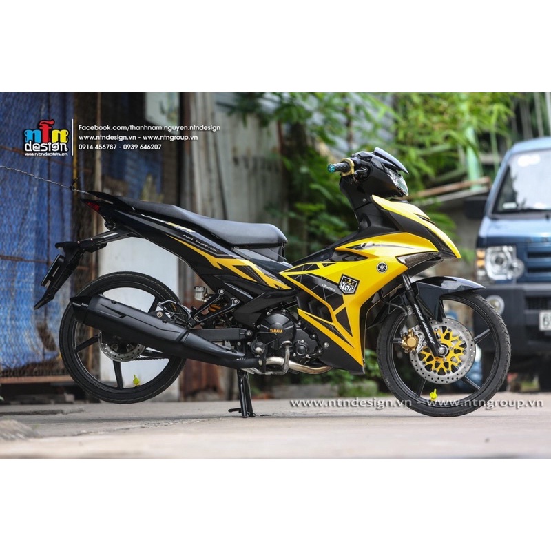 Dàn áo Ex 150 vàng đen tem y15zr phiên bản new