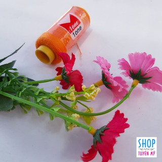 Chỉ may cuộn nhỏ màu cam