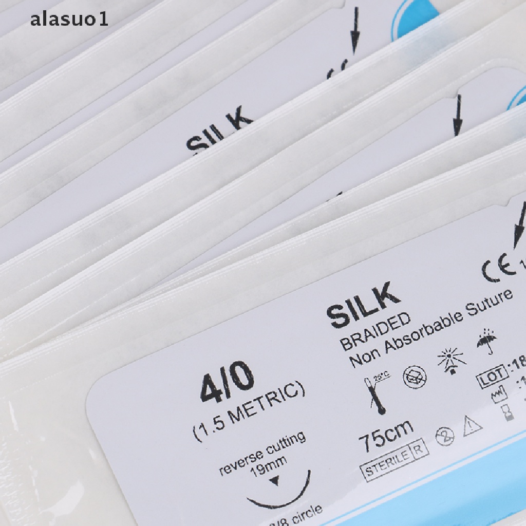 Bộ 12 Kim Chỉ Lụa Y Tế Dùng Trong Nha Khoa alasuo1