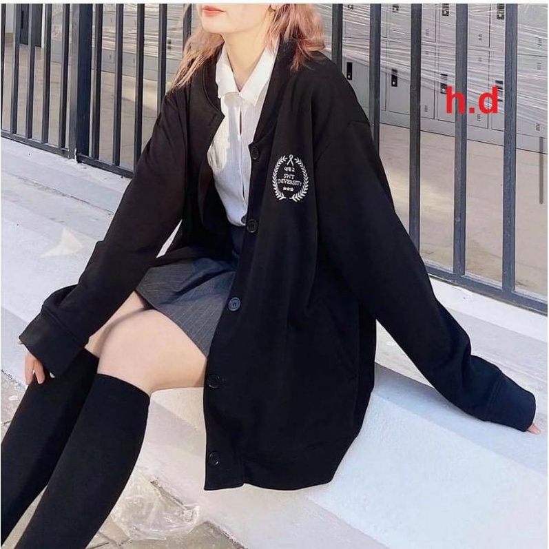 Áo Nỉ Zip Dài Tay Quả cầu; cadigan UniverSweater loại 1, thun hoodie form rộng UlzzangChất Nỉ Bông kp bai xù