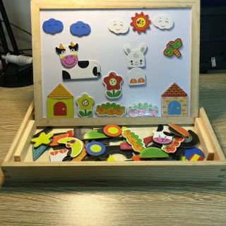 BỘ BẢNG GHÉP HÌNH NAM CHÂM 2 MẶT