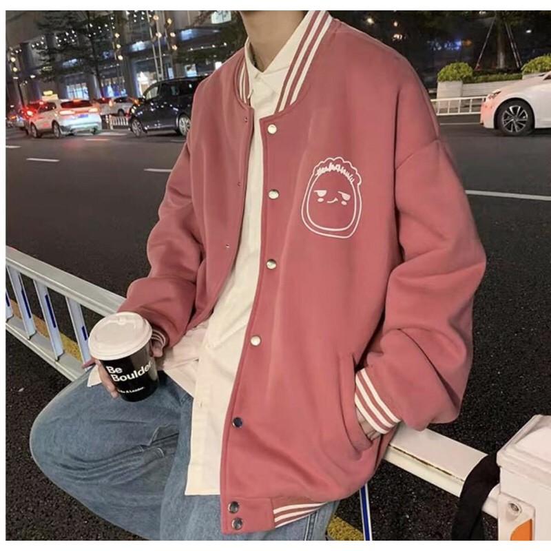 Áo Khoác Bomber Mặt Cười Unisex | BigBuy360 - bigbuy360.vn