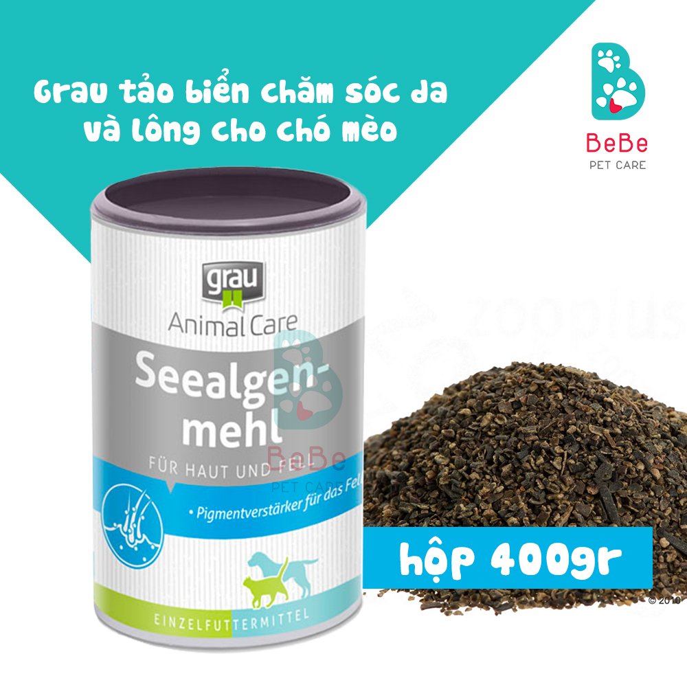 Bột Rong Biển GRAU Seealgen-Meh - Dưỡng &amp; Làm Đẹp Lông Cho Chó Mèo