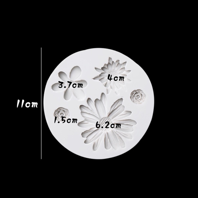 Khuôn silicon hoa size lớn