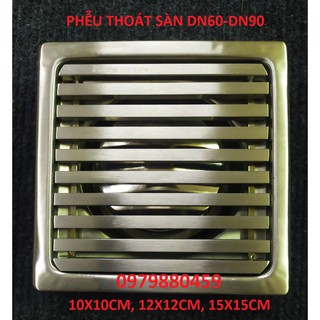 Ga thoát sàn ngăn mùi Inox SUS 304 dạng phễu nước - Chống mùi hôi và côn trùng tuyệt đối
