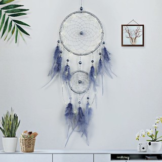 ☂❉Girl s Heart Dream Catcher tự làm mặt dây chuyền chuông gió trong trang trí