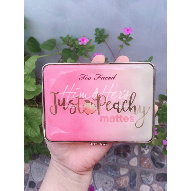 Bảng phấn mắt TOO FACED Just Peachy Velvet Mattes Eyeshadow Palette