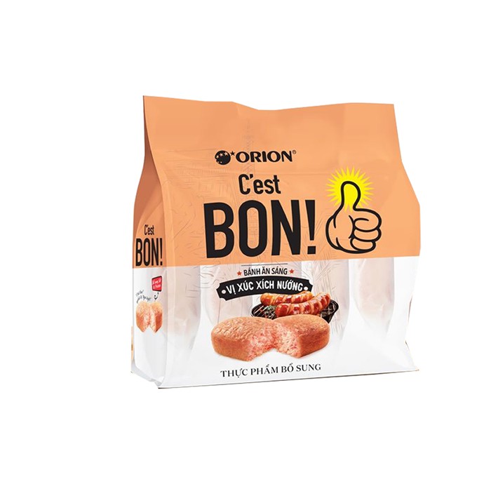 Bánh bông lan Orion C'est Bon sợi thịt gà 5 gói (17g/gói)