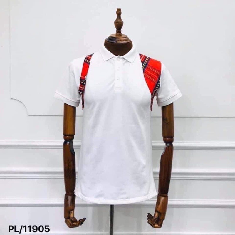 Áo polo nam kẻ lưng 3D PL20 chất liệu cotton thiết kế sang trọng phong cách thời trang quý tộc