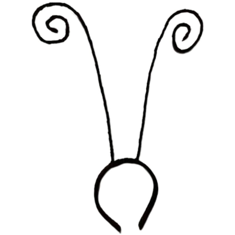 Băng Đô Nhung Đen Hình Con Kiến Hóa Trang Halloween