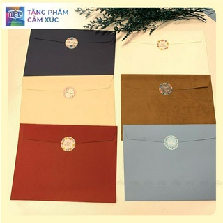 Phong bì thư A5 giấy mỹ thuật set 10 chiếc