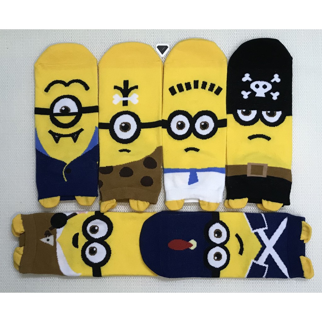 OtakuTPstore Tất vớ anime hoạt hình siêu anh hùng Marvel Minion công chúa Disney Princess