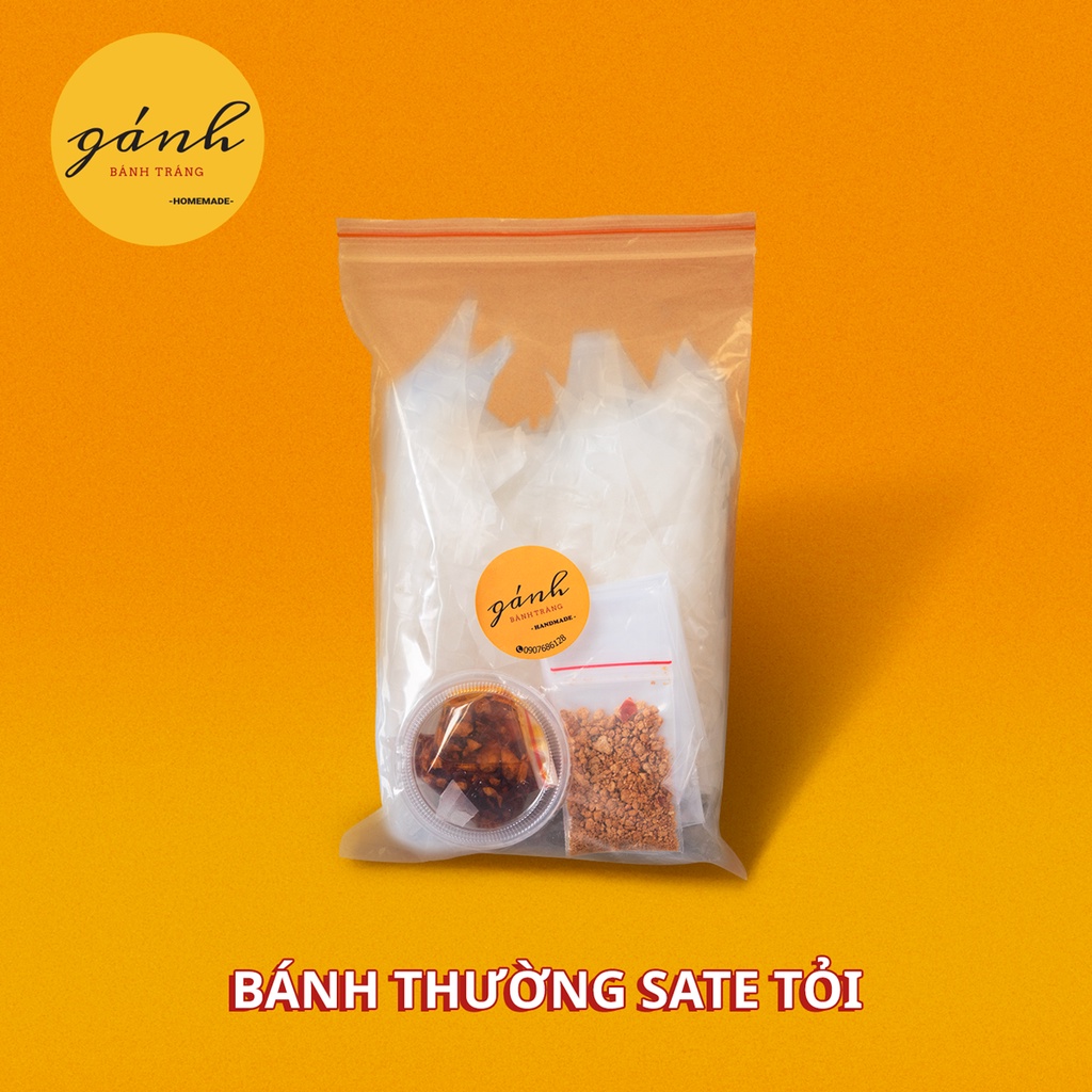 Bánh tráng sate tỏi ( bánh thường)