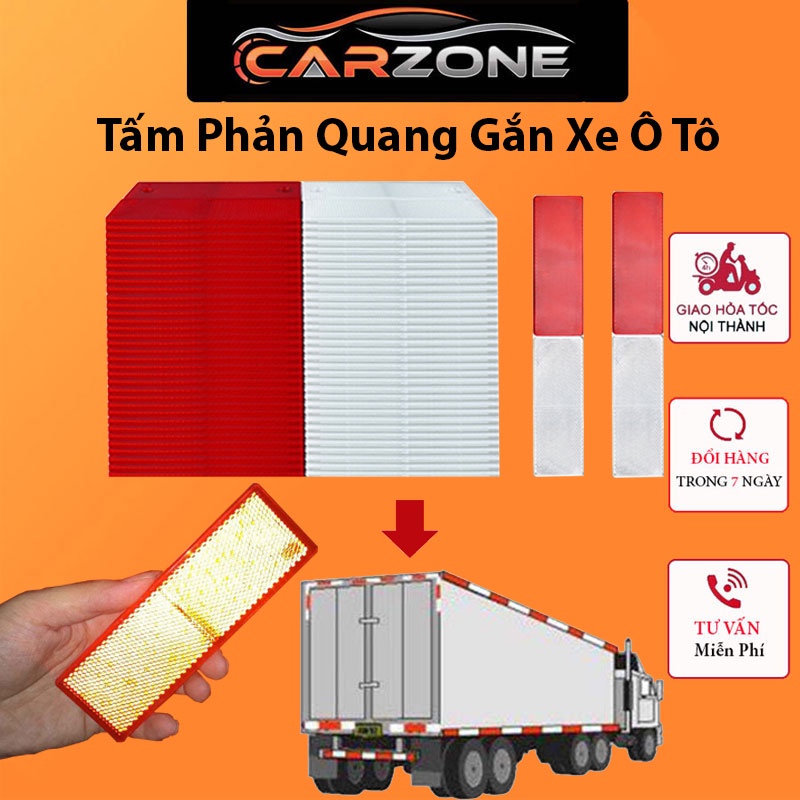 Tấm Phản Quang Gắn Xe Ô Tô - Xe Tải An Toàn Lái Xe Ban Đêm CARZONE.TOP