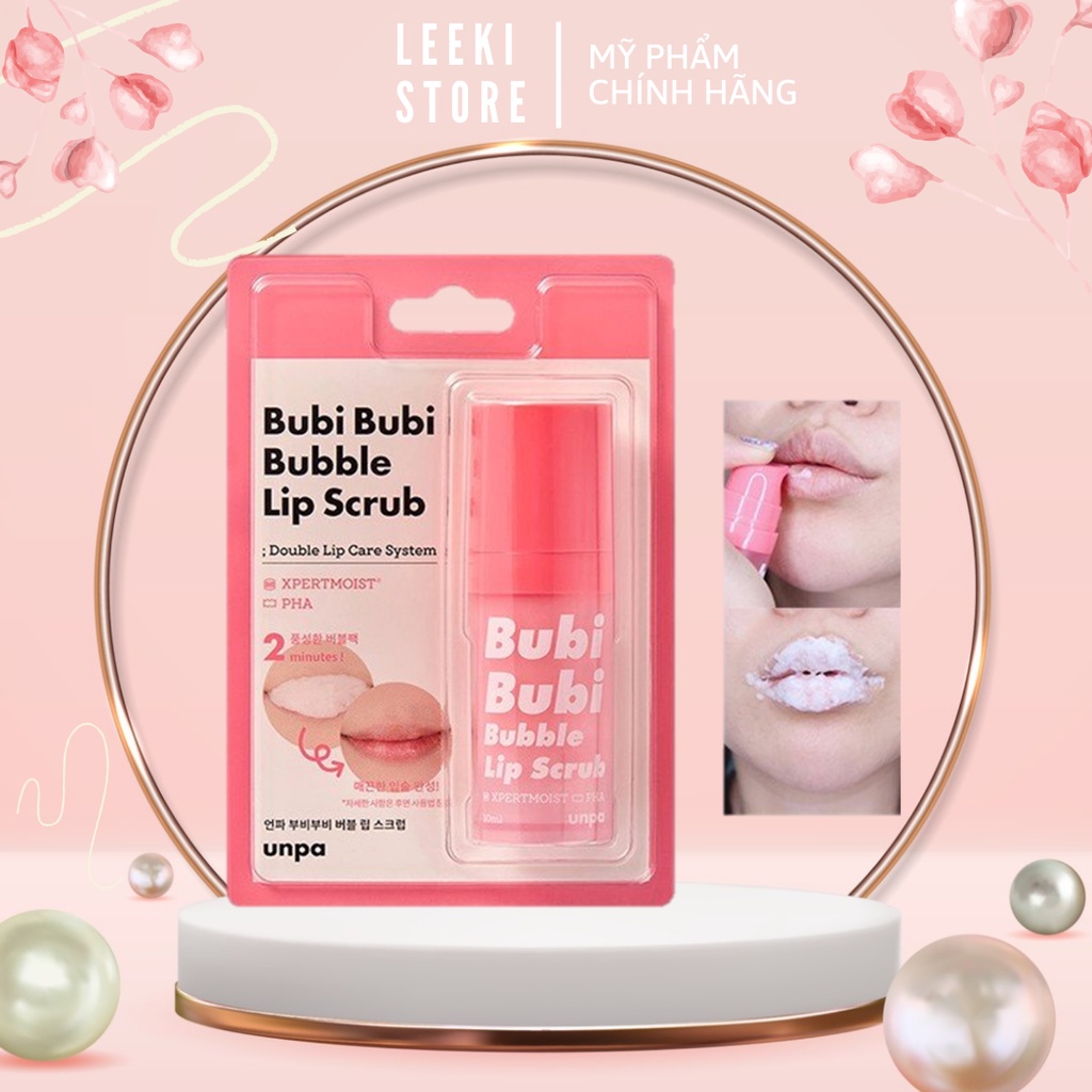 Tẩy Da Chết Sủi Bọt Thải Độc Môi Bubi Bubi Bubble Lips Crub