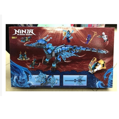 Đồ chơi xếp hình ninjago non lego 71754 90017 rồng biển có 749pcs