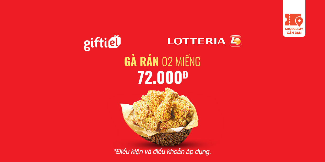 E-Voucher Lotteria Mobile Fried Chicken pro (2pcs)