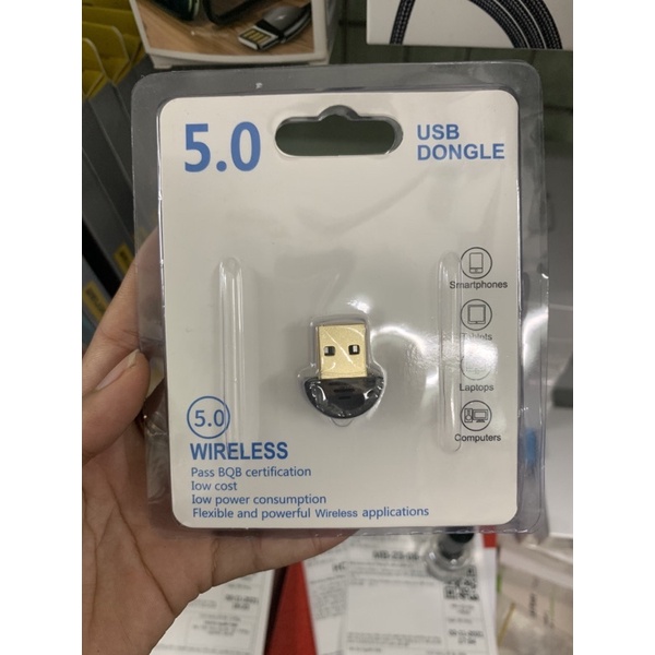 CHÍNH HÃNG USB Bluetooth 5.0 CSR cho máy tính laptop tạo kết nối không dây LOẠI TỐT bắt sóng cực khỏe